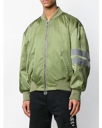 Мужской оливковый бомбер от Gcds