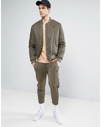 Мужской оливковый бомбер от Puma