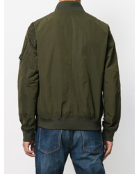 Мужской оливковый бомбер от Closed