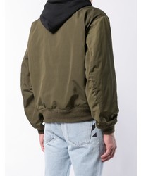 Мужской оливковый бомбер от Off-White