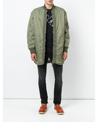 Мужской оливковый бомбер от Diesel Black Gold