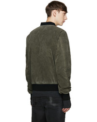 Мужской оливковый бомбер от Diesel