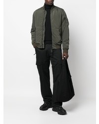 Мужской оливковый бомбер от C.P. Company