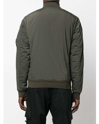 Мужской оливковый бомбер от C.P. Company