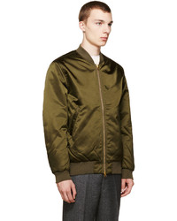 Мужской оливковый бомбер от Acne Studios