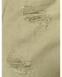 Мужской оливковый бомбер от R 13