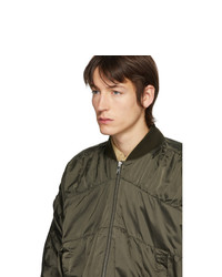 Мужской оливковый бомбер от Random Identities