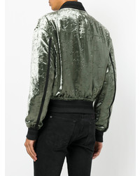 Мужской оливковый бомбер от Haider Ackermann