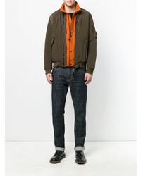 Мужской оливковый бомбер от CP Company