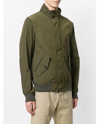 Мужской оливковый бомбер от Woolrich