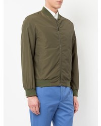Мужской оливковый бомбер от Gieves & Hawkes