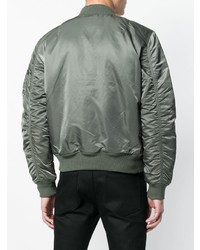 Мужской оливковый бомбер от Alpha Industries