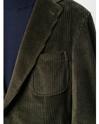 Мужской оливковый вельветовый пиджак от The Gigi