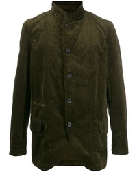 Мужской оливковый вельветовый пиджак от Comme Des Garcons SHIRT