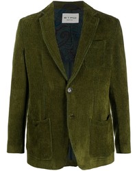 Мужской оливковый вельветовый пиджак от Etro