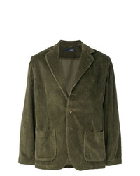 Мужской оливковый вельветовый пиджак от Lardini