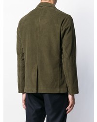 Мужской оливковый вельветовый пиджак от Universal Works