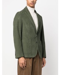 Мужской оливковый вельветовый пиджак от Officine Generale