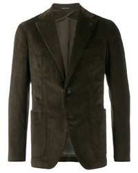 Мужской оливковый вельветовый пиджак от Tagliatore