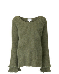 Женский оливковый вязаный свитер от Alice McCall