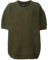 Женский оливковый вязаный свитер от Marc by Marc Jacobs