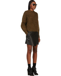 Женский оливковый вязаный свитер от Isabel Marant