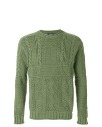 Мужской оливковый вязаный свитер от Polo Ralph Lauren