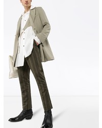 Мужской оливковый двубортный пиджак от Bed J.W. Ford