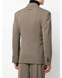 Мужской оливковый двубортный пиджак от Jean Paul Gaultier