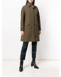 Женский оливковый дождевик от Aspesi