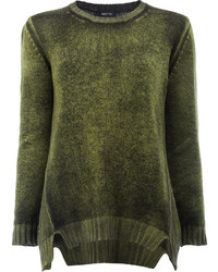 Женский оливковый кашемировый свитер от Avant Toi
