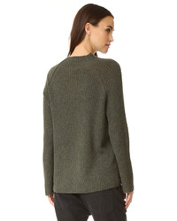 Женский оливковый кашемировый свитер от Nili Lotan