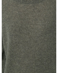 Женский оливковый кашемировый свитер от R 13