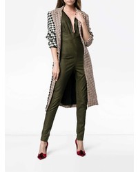 Оливковый кожаный комбинезон от Skiim