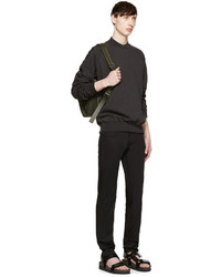 Мужской оливковый кожаный рюкзак от Valentino