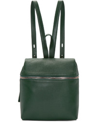Женский оливковый кожаный рюкзак от Kara