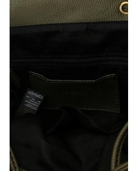 Женский оливковый кожаный рюкзак от Topshop