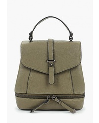 Женский оливковый кожаный рюкзак от Urban Life Accessories