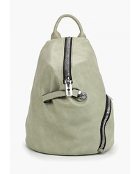 Женский оливковый кожаный рюкзак от Vivian Royal