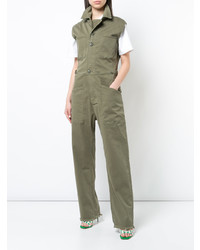 Оливковый комбинезон от Frame Denim