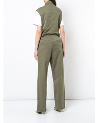 Оливковый комбинезон от Frame Denim