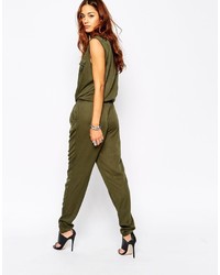 Оливковый комбинезон от Vila