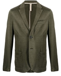 Мужской оливковый льняной пиджак от Harris Wharf London