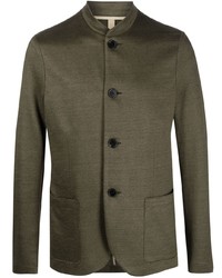 Мужской оливковый льняной пиджак от Harris Wharf London