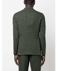 Мужской оливковый льняной пиджак от The Gigi