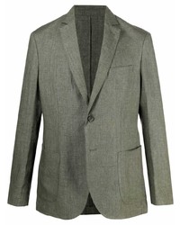 Мужской оливковый льняной пиджак от Malo