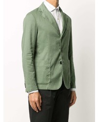 Мужской оливковый льняной пиджак от Barena