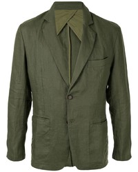 Мужской оливковый льняной пиджак от Venroy
