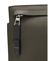 Мужской оливковый мужской клатч от Loewe