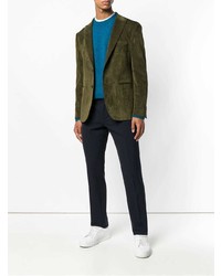 Мужской оливковый пиджак от Tonello